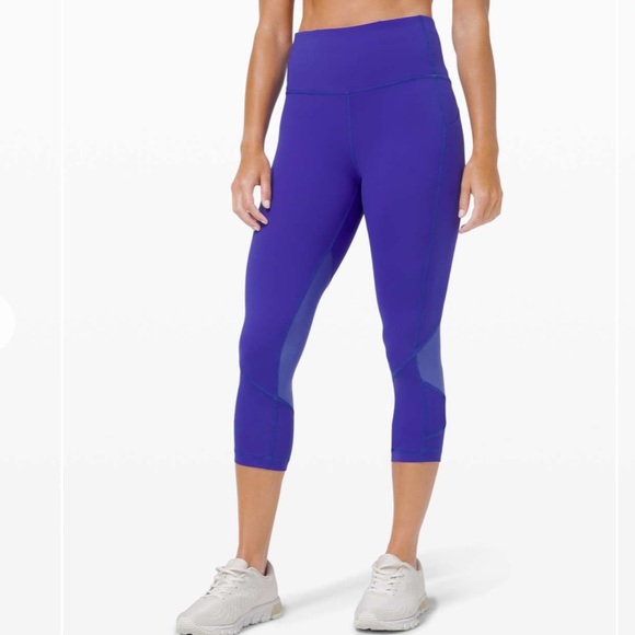 lululemon athletica Pants - LULULEMON Purple Pace Rival High-Rise Crop 22" *SeaWheeze 4